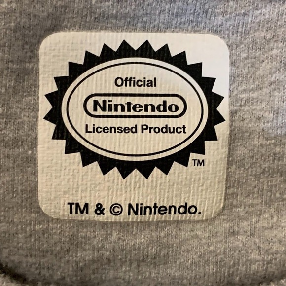 Nintendo Men's Super Mario Bros 85 Crew Neck Long Sleeve Cotton Sweatshirt SZ XL - Picture 8 of 13